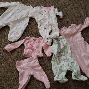 8 piece Premie little girl clothes